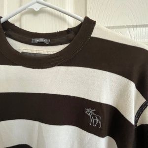 Abercrombie & Fitch | Large | Brown & Cream Long Sleeve Shirt | Like New